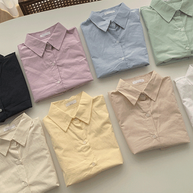 [ 무료배송/8colors! ] 스프링 데일리 크롭 셔츠 남방